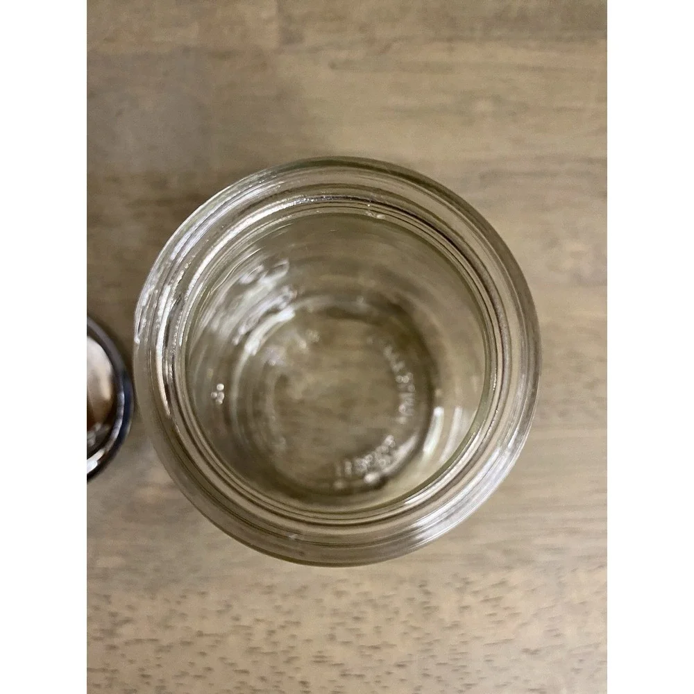 Sugar Dispenser Federal Housewares Clear Glass Measurements On Side Of Glass VTG